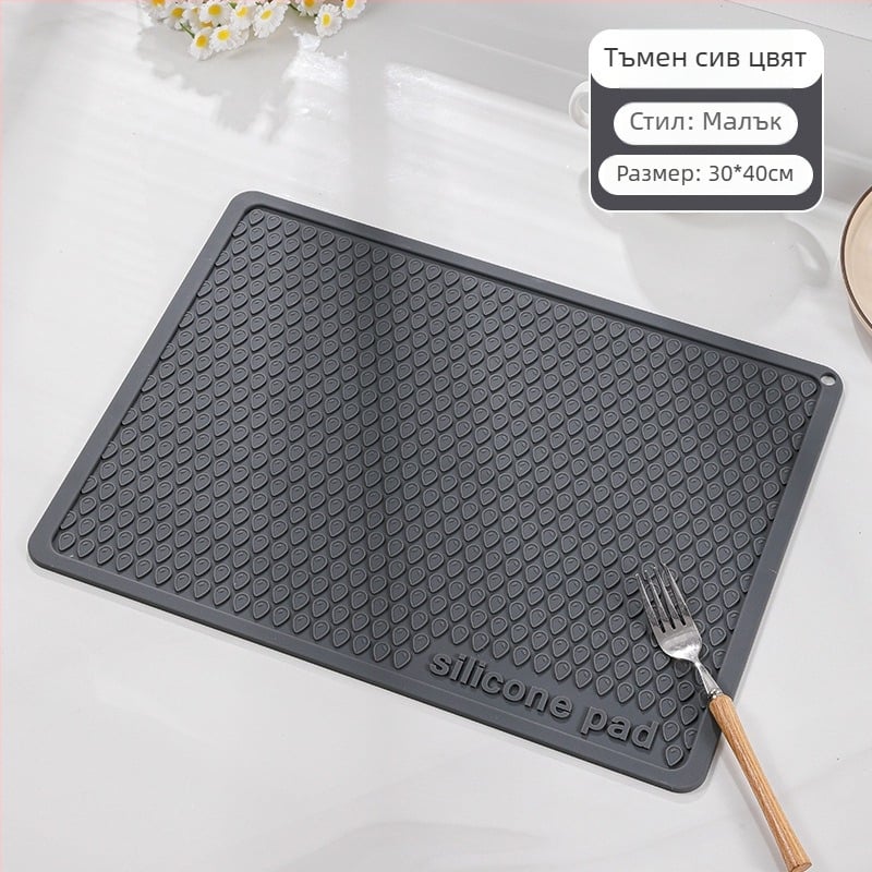 Силиконова кухненска квадратна подложка: термоустойчива, антиплъзгаща се и устойчива на разкъсване