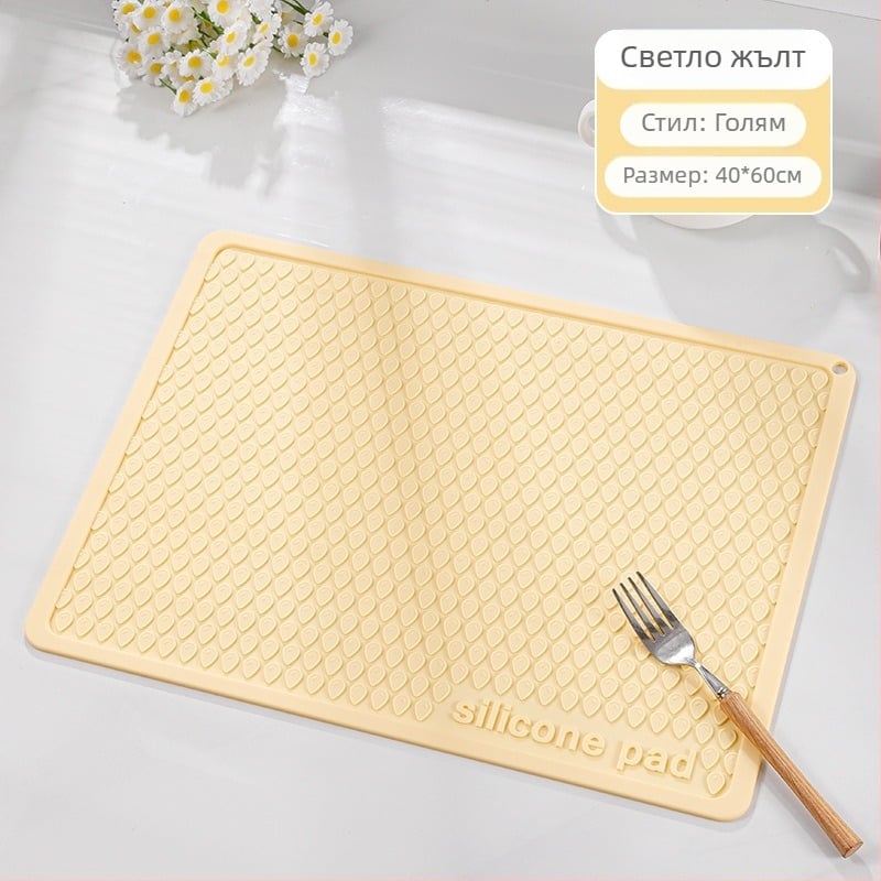 Силиконова кухненска квадратна подложка: термоустойчива, антиплъзгаща се и устойчива на разкъсване