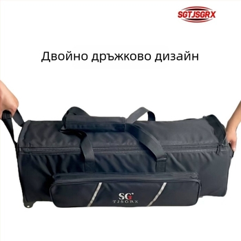 Чанта за барабанни принадлежности с колела — полиестер, Sgtjsgrx, за барабани, унисекс, пролет 2024
