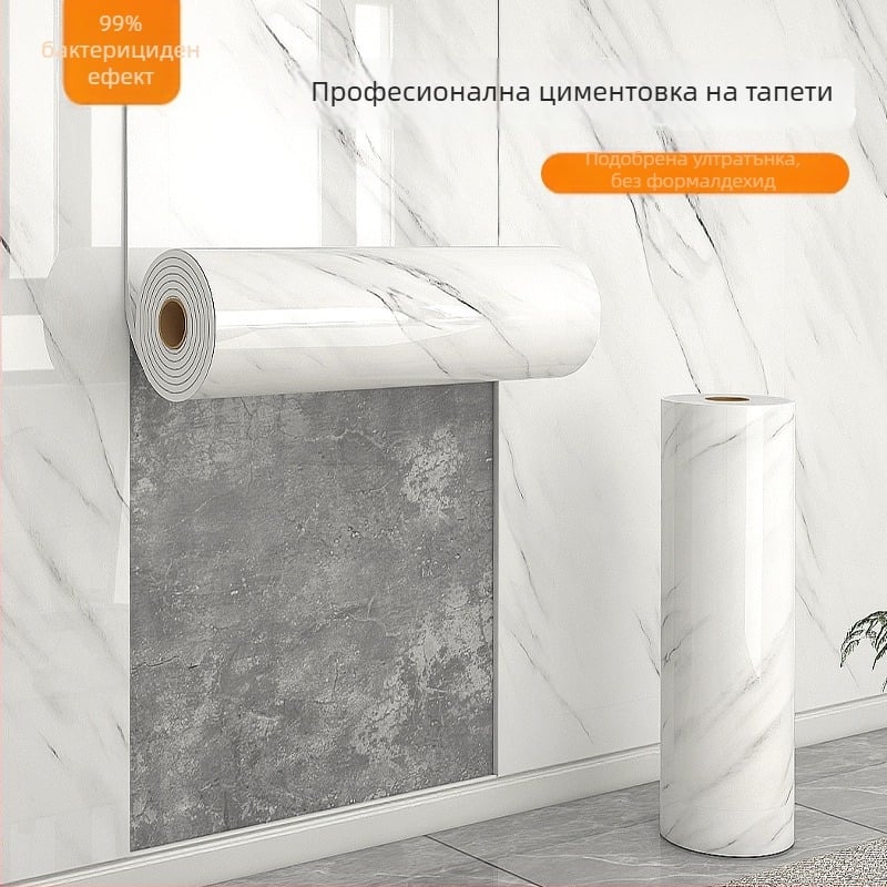 Декоративен самозалепващ стенен стикер с мраморна шарка – XPE материал, водоустойчив и влагоустойчив, дебелина 2.0 мм