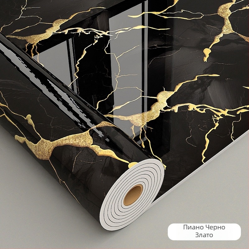 Декоративен самозалепващ стенен стикер с мраморна шарка – XPE материал, водоустойчив и влагоустойчив, дебелина 2.0 мм