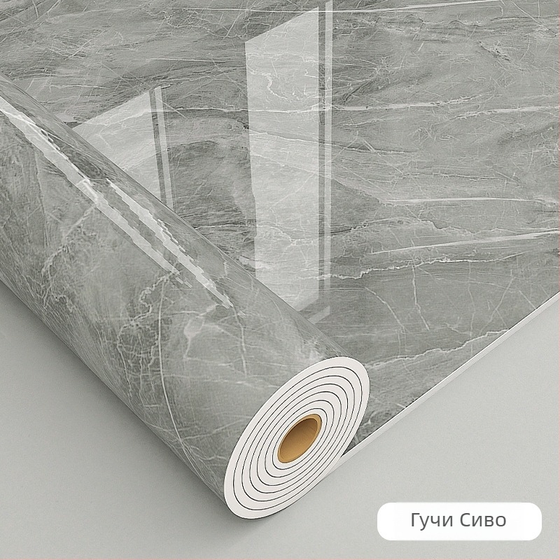 Декоративен самозалепващ стенен стикер с мраморна шарка – XPE материал, водоустойчив и влагоустойчив, дебелина 2.0 мм