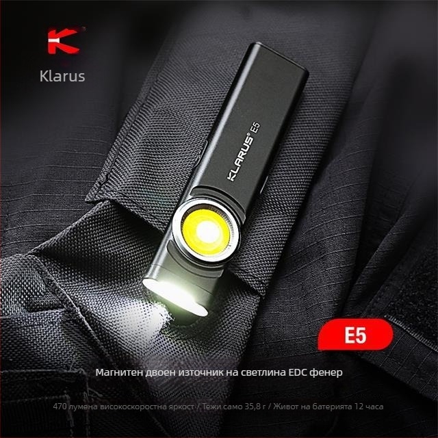 LED фенерче с презареждаема вградена батерия, компактно EDC, 4W, 3.0-4.2V