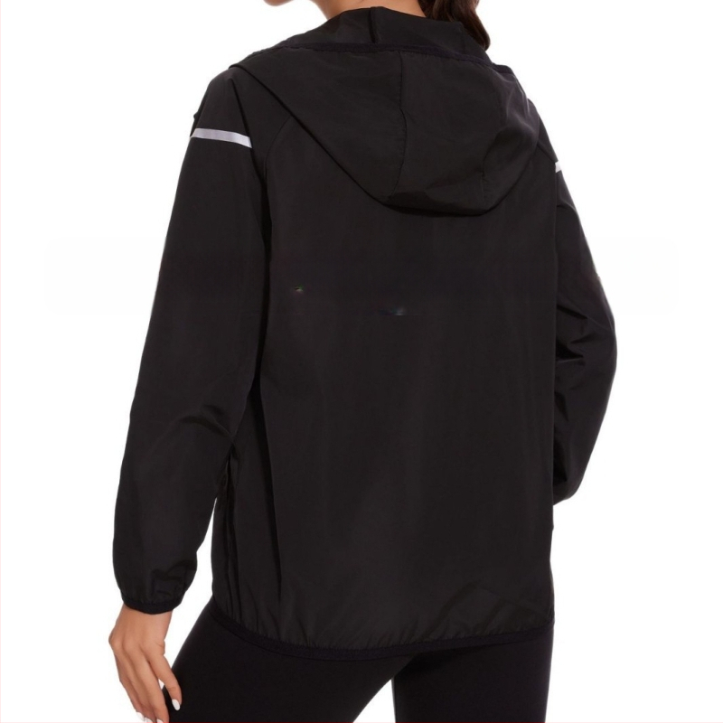 Ženski kabanica za vanjsku upotrebu s kapuljačom i patentnim zatvaračem, široka, otporna na vjetar i kišu