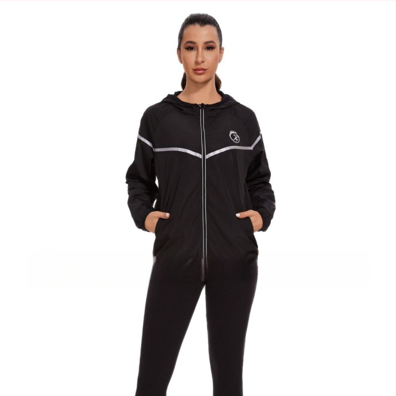 Ženski kabanica za vanjsku upotrebu s kapuljačom i patentnim zatvaračem, široka, otporna na vjetar i kišu