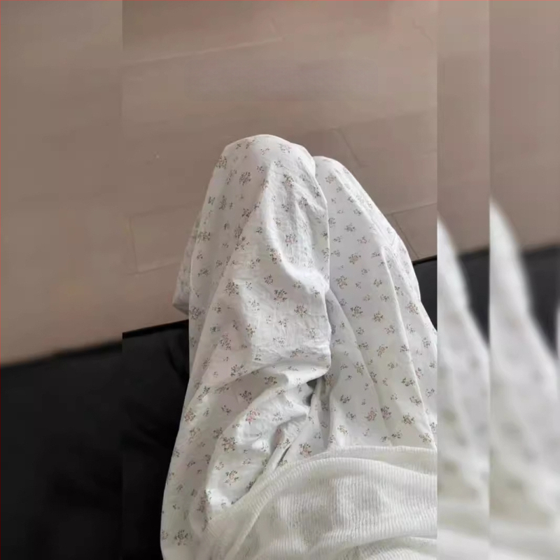 Korejske retro cvjetne ravne ležerne hlače za žene, tanke ljetne hlače visokog struka za mršavljenje i širokih nogavica Yamamoto, vruće na veliko