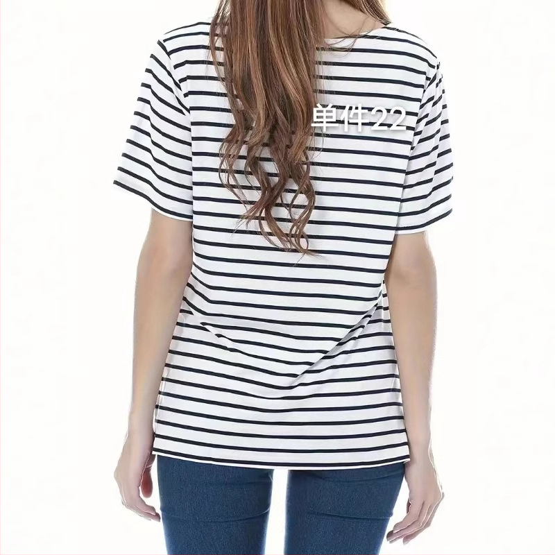 2024 m. nauji keturių sezonų trumpomis rankovėmis europietiški ir amerikietiški „Amazon“ grynos spalvos nėščiosioms skirti marškinėliai apvaliu kaklu