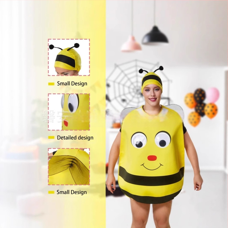 Határon átnyúló méh cosplay jelmez állati utánzat jelmez színpadi játék előadás ruházat felnőtt buli