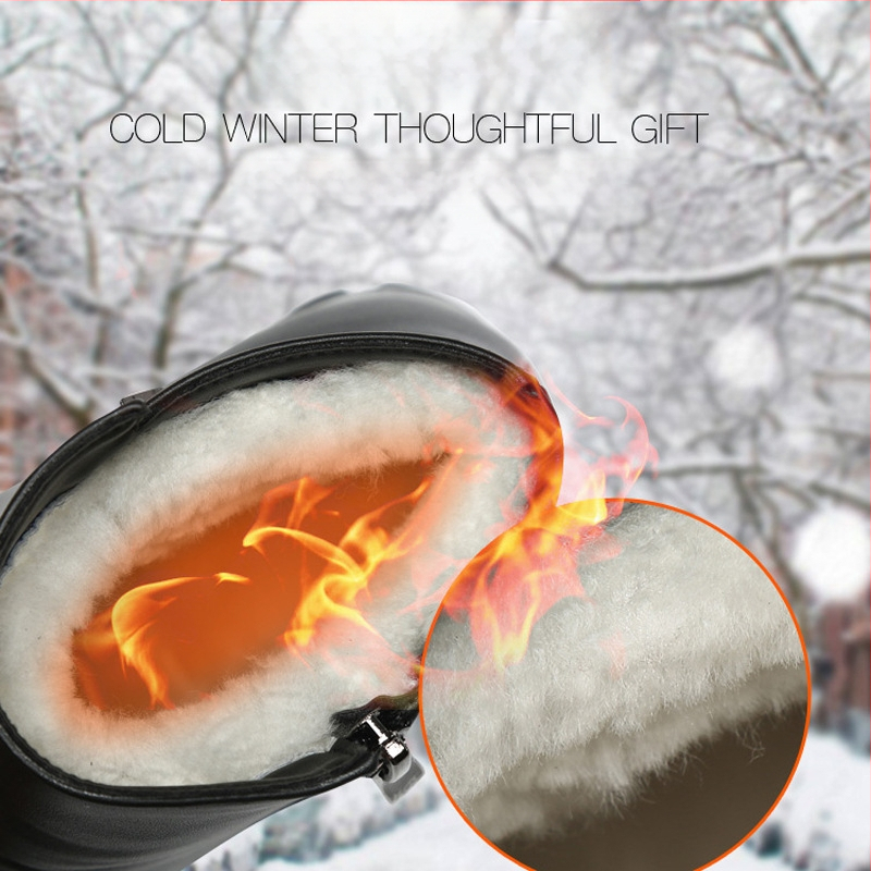 21-es őszi és téli új női rövid csizma alacsony sarkú csúszásgátló talpú anya pamut cipő hótaposó csizma lapos talpú rövid csizma nagy LTS972