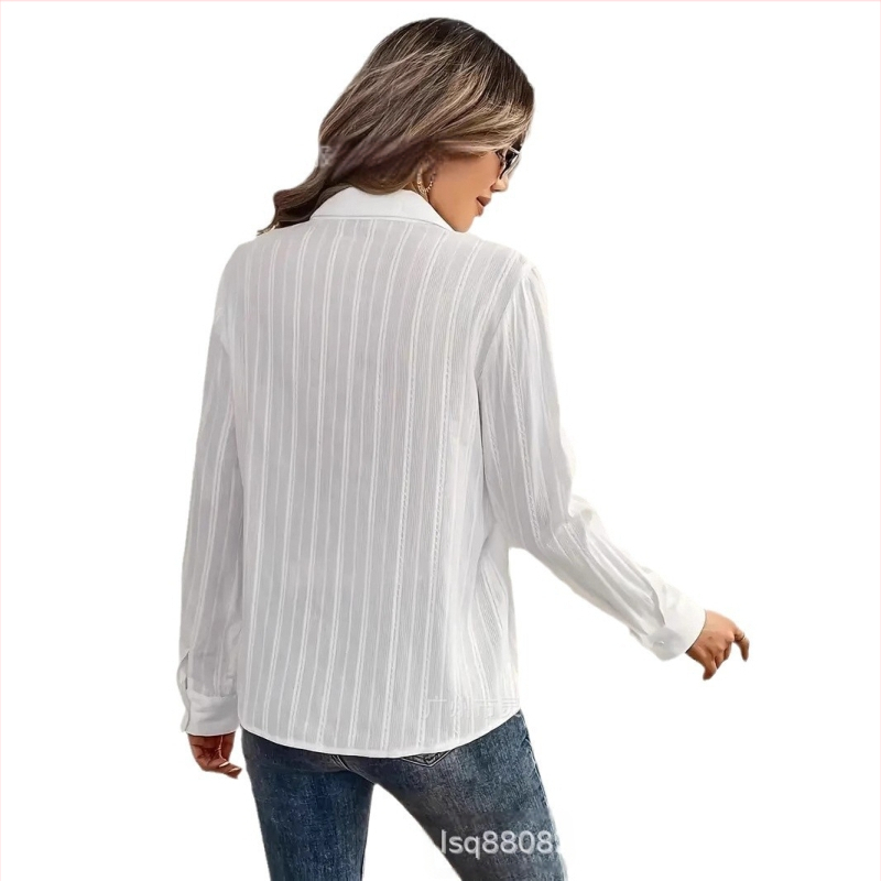 Határokon átnyúló független állomás Amazon AliExpress Európa és az Egyesült Államok 2025 új tavaszi, nyári és őszi hosszú ujjú ing Joker foglalkozás