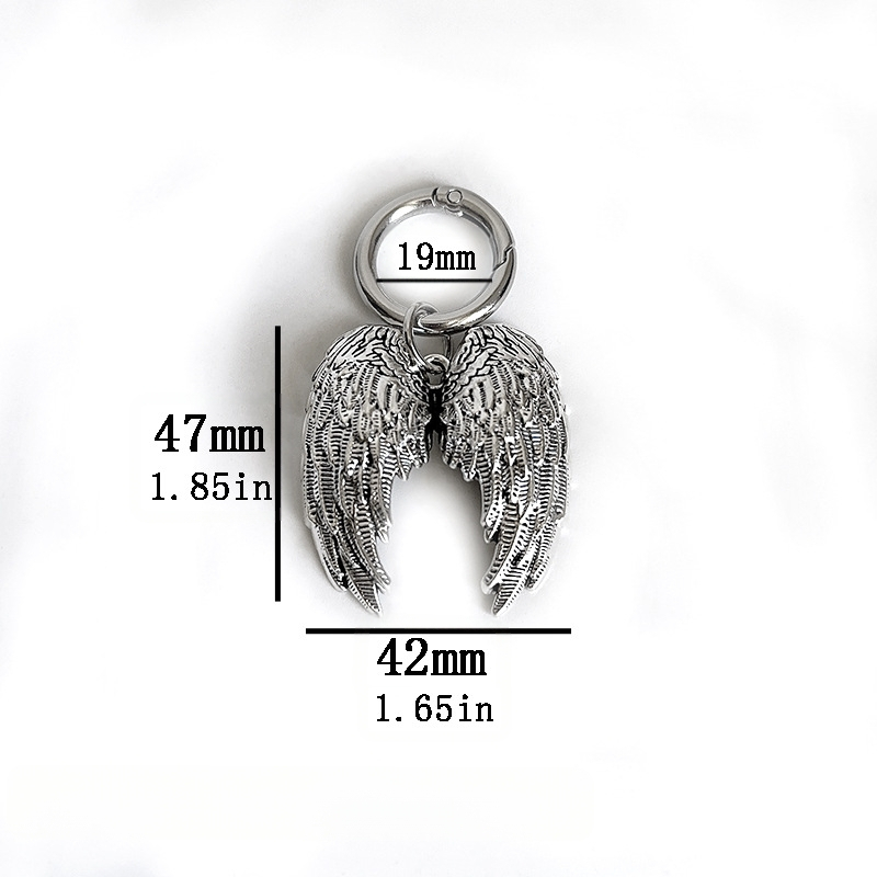 Liialdatud punk-inglitiivad, kingaaksessuaarid, trendikad ja lahedad suured tiivad, eemaldatavad Martini saapad, kingapandlaga ripats, piiriülene hulgimüük