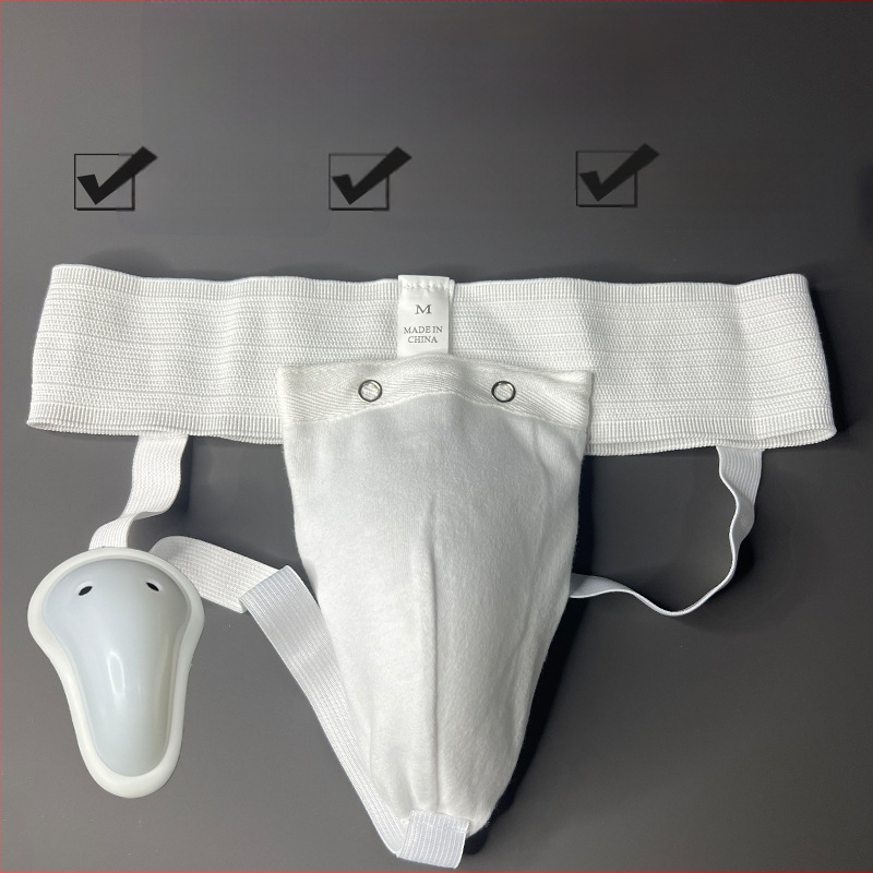 Äärmiselt hea meeste jalgevahekaitse, poksi jalgevahekaitse, Muay Thai karate jalgevahekaitse, aluspesu, Sanda taekwondo jalgevahekaitse.