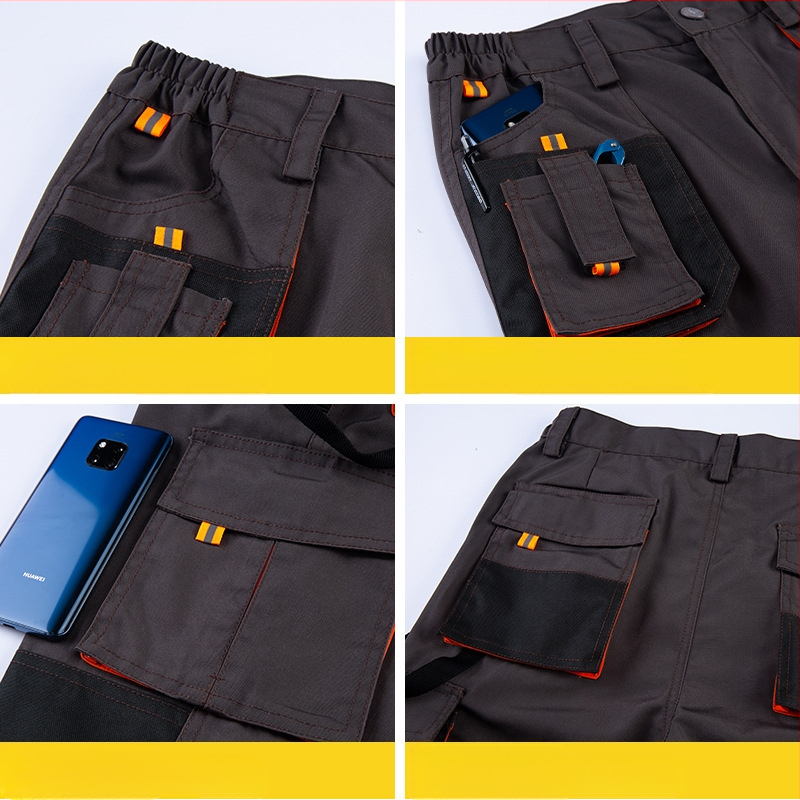 Vyriškos, dilimui atsparios, daugiakišenės, didelės, daugiakišenės darbo kelnės, automobilių remonto, elektriko, užsienio prekybos, eksporto kelnės, kombinezonai