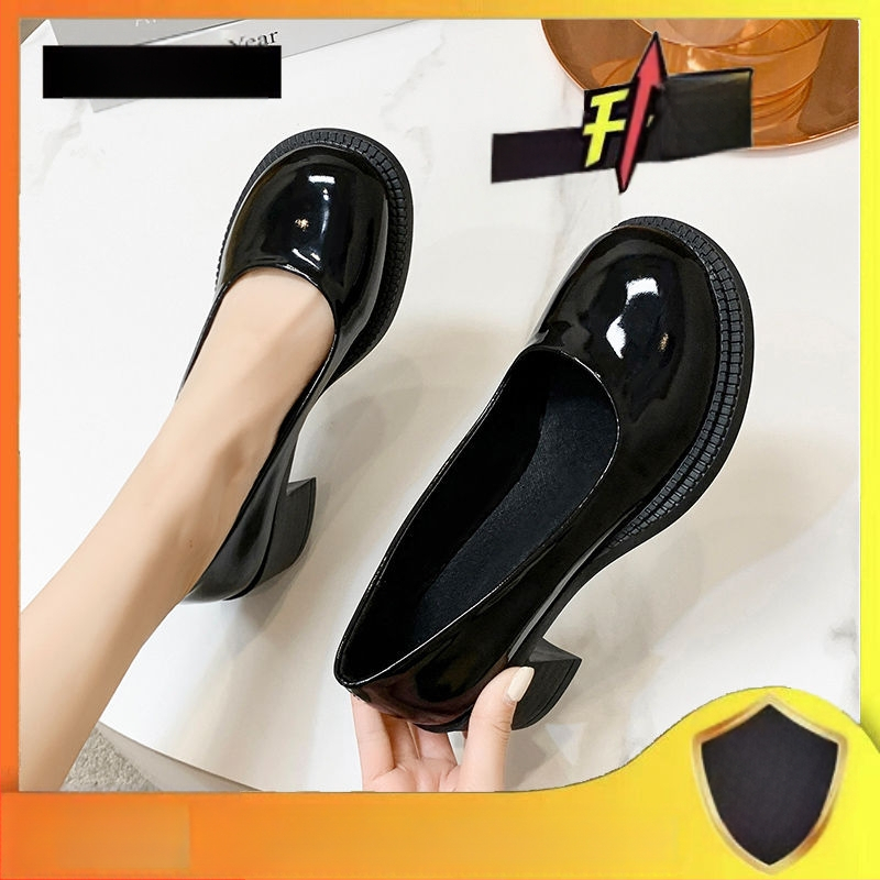 35-43-as méret, plus size női cipők, vastag talpú, szélesített egyszínű cipők, női 41-es vastag sarkú, minden mérethez illő Mary Jane cipők, kerek orrú, kis méretű bőrcipők