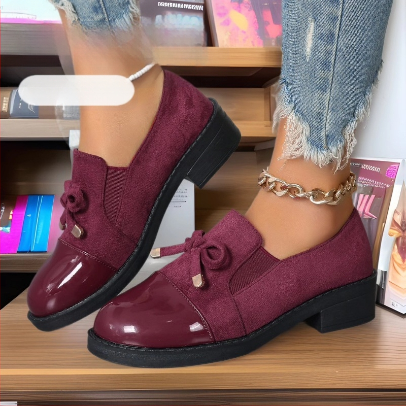 Vastag sarkú női cipők 2025 divatos új magas sarkú női cipők, masni, kis bőrcipők, plus size mokaszinok raktáron nagykereskedelemben