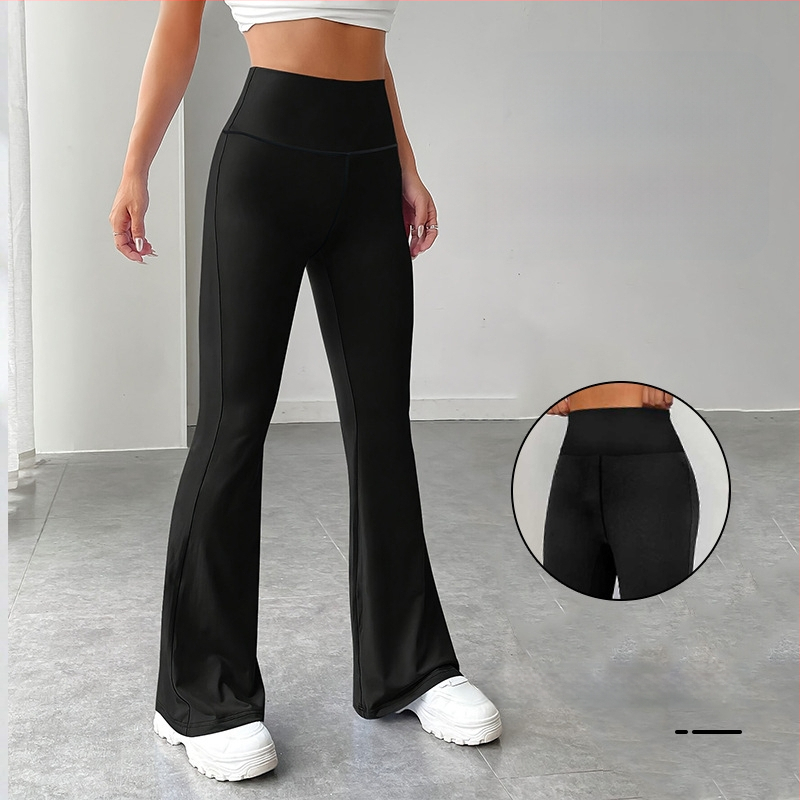 Határokon átnyúló európai és amerikai plus size női lezser nadrág, magas derekú, csípőemelő, karcsúsító hatású jóganadrág, drape, széles szárú, enyhén bő szárú