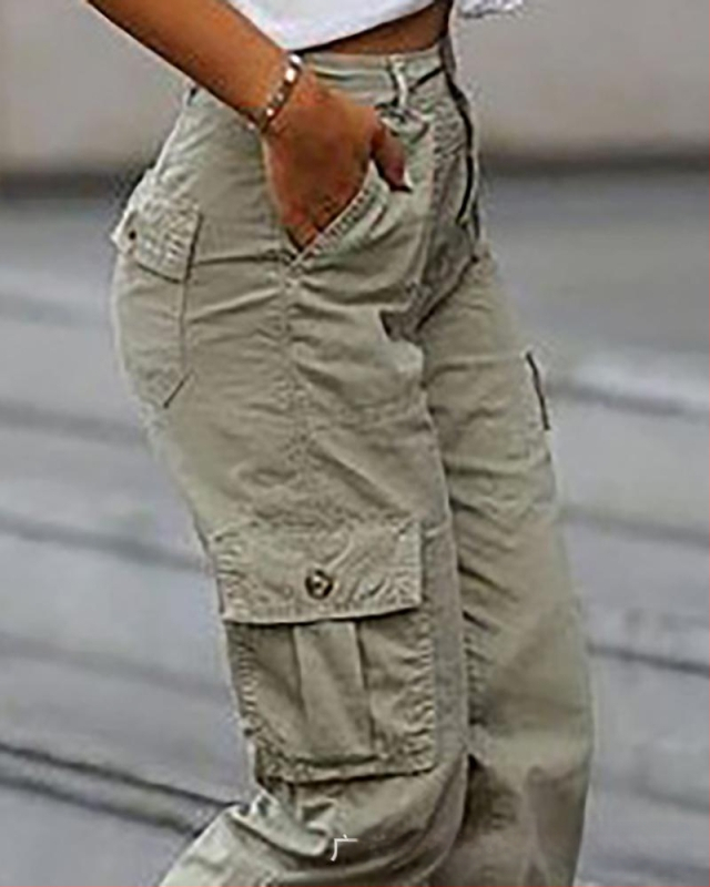 2020-as európai és amerikai új, divatos, bő, bokáig érő nadrág, koreai stílusú, többzsebes, kis lábhosszúságú, faroknadrág nőknek