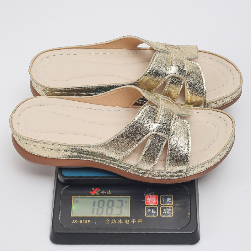 Külkereskedelmi Nagy Méretű Nyári Új Stílusú Hétköznapi Divat Sokoldalú Utcai Strand Éktalpú Vastag Talpú Egykarakteres Típus Koreai Változat Európai és Amerikai Stílusú