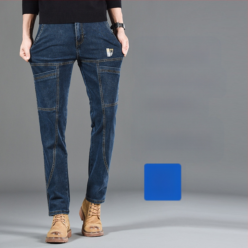 2024-es új divatmárka, amerikai retró farmer, férfi egyszerű, bő nadrág, őszi lezser, utcai külső nadrág