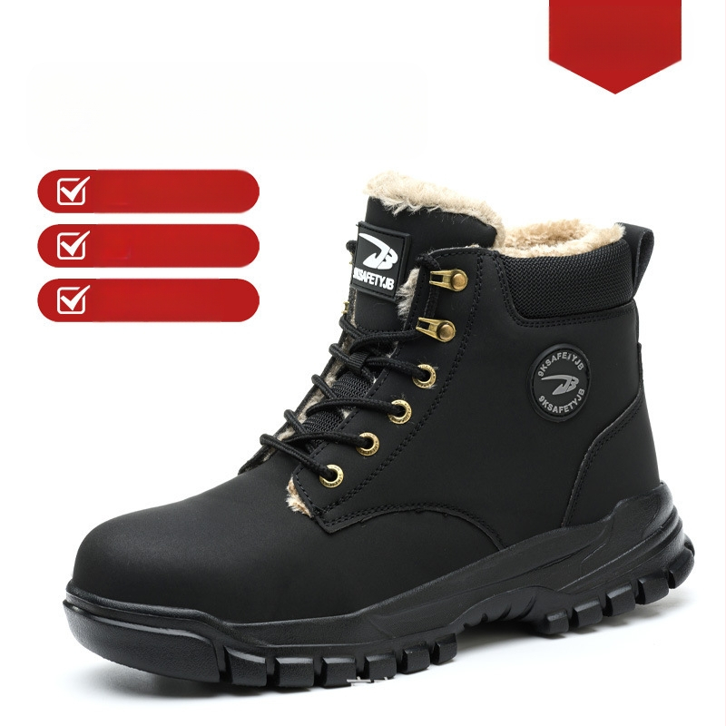 Aukštakulniai, medvilniniai, darbo apsaugos batai, atsparūs smūgiams ir pradurimui, su vilnos pamušalu, rudens ir žiemos patogūs, atsparūs dilimui, apsauginiai saugos batai.