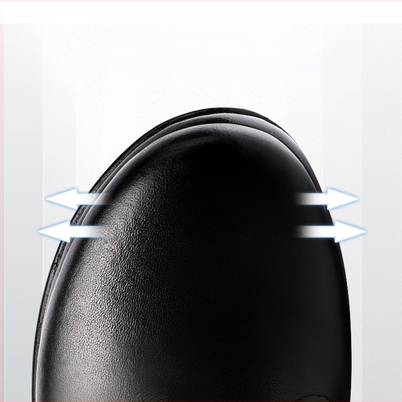 Puha bőr, puha talpú, kerek fejű, platformos, vastag talpú, vízálló, egyrétegű cipő, női nagy méretű, csúszásmentes, kényelmes, középkorú és idős éksarkú cipő anyukáknak