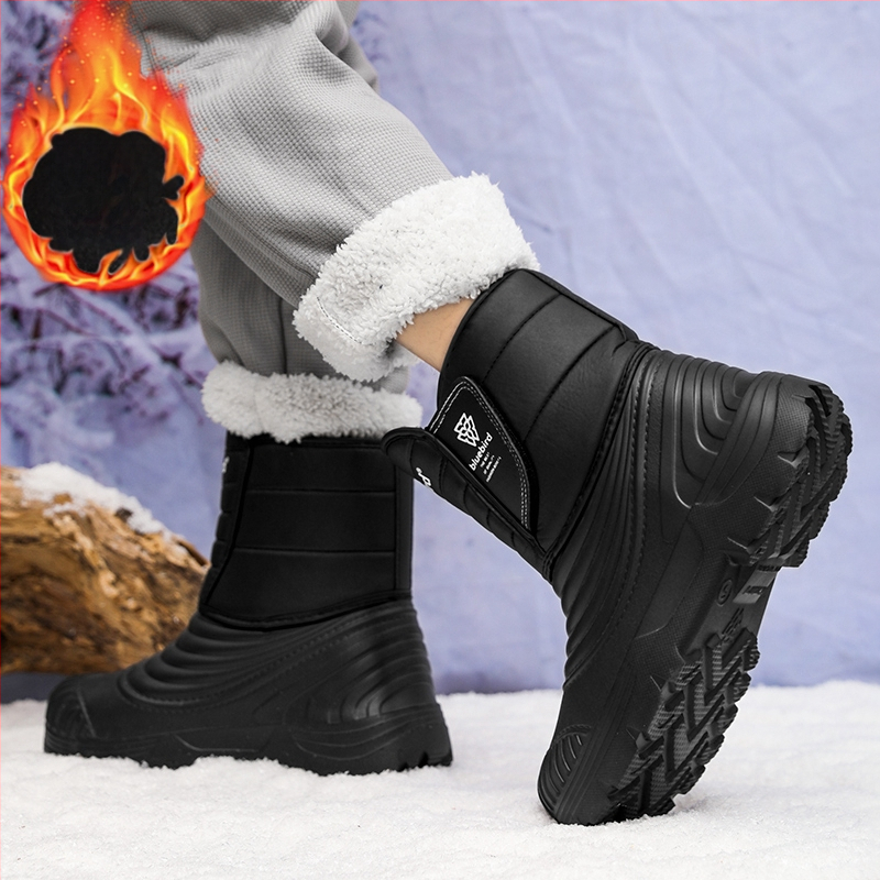 Meeste talvesaapad, paksu põhjaga, fliisvoodriga, soojad, paksendatud, miinus 40 kraadi kirdesse, suured puuvillased kingad, õuetööriistad