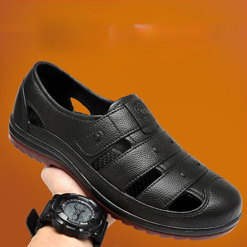 2024 m. elektroninės prekybos populiarūs plastikiniai klumpės vyriški vasariniai neslystantys sandalai vyriški laisvalaikio tėčio sandalai gamintojas didmeninė prekyba