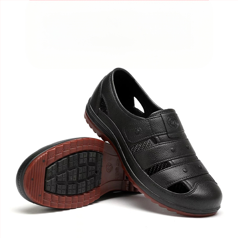 2024 m. elektroninės prekybos populiarūs plastikiniai klumpės vyriški vasariniai neslystantys sandalai vyriški laisvalaikio tėčio sandalai gamintojas didmeninė prekyba