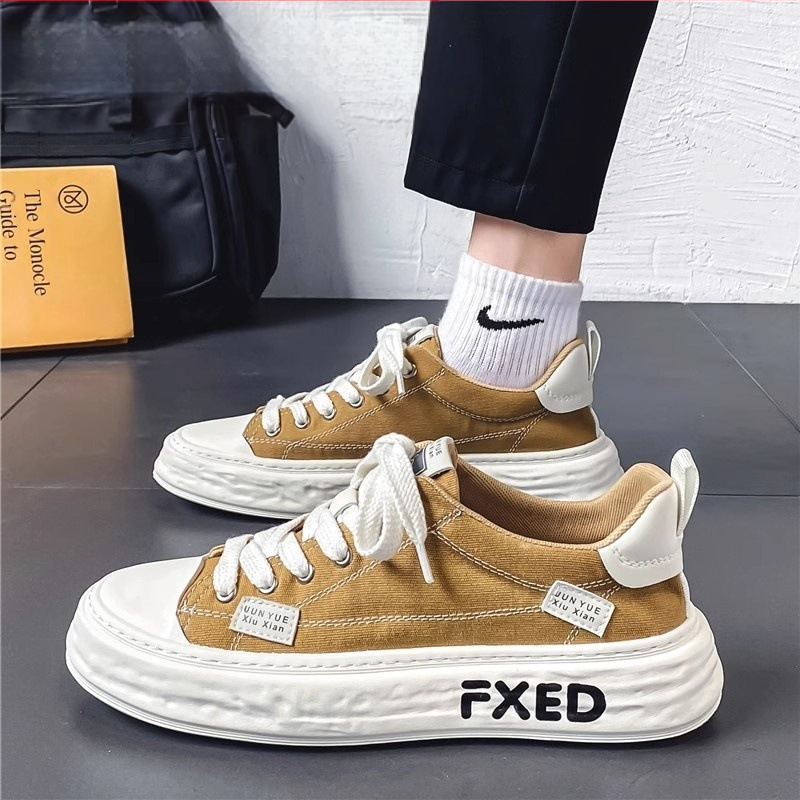 Prekogranične platnene muške cipele, prozračne, ležerne, niske, ravne cipele, studentske, moderne, univerzalne, dizajnerske, nišne platnene cipele