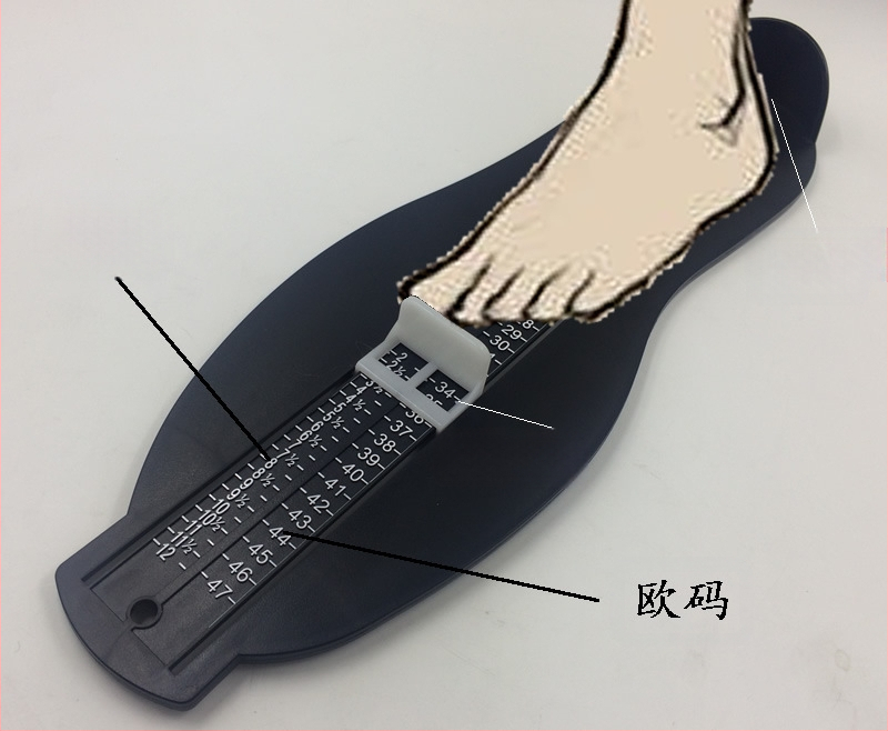 Ποδόμετρο Βρετανικού Μεγέθους για Ευρωπαϊκό Μέγεθος Ποδόμετρο Βρετανικού Μεγέθους για Ενήλικες και Παιδιά, Παγκόσμιο Όργανο Μέτρησης για το Σπίτι, Μέγεθος Ποδόμετρου