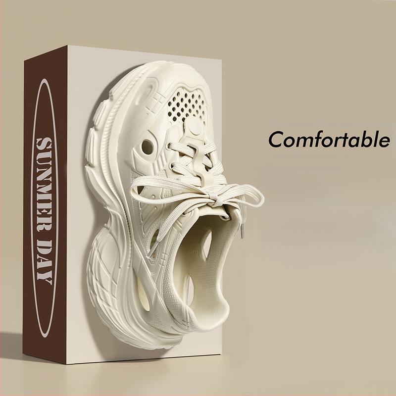 Storapadžiai sportbačiai, madingi viršutiniai drabužiai, kvėpuojantys „Torre“ batai, moteriški vasariniai, nauji, laisvalaikio, ūgį didinantys, EVA moteriški batai.