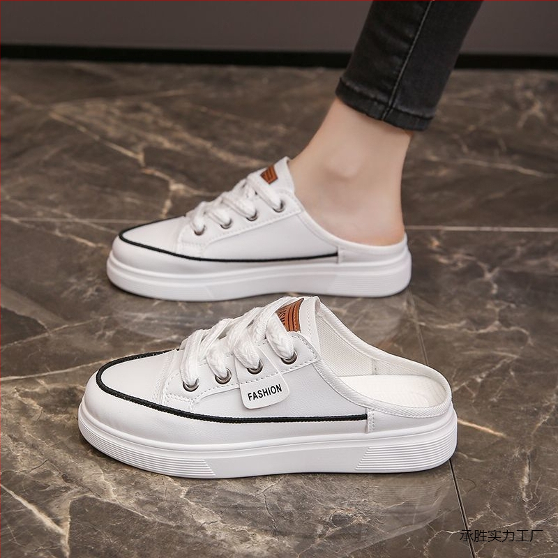 Baotou félpapucsok plus size 41-43-as méret diáklányoknak, minden mérkőzésre alkalmas felsőruházat, félsarkú, bebújós, lusta cipők Mira Chengsheng