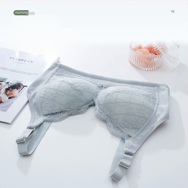 Νέο σουτιέν θηλασμού Push-up αντι-χαλάρωσης Εγκυμοσύνη Ειδικό σουτιέν θηλασμού Λεπτό σουτιέν από καθαρό βαμβάκι