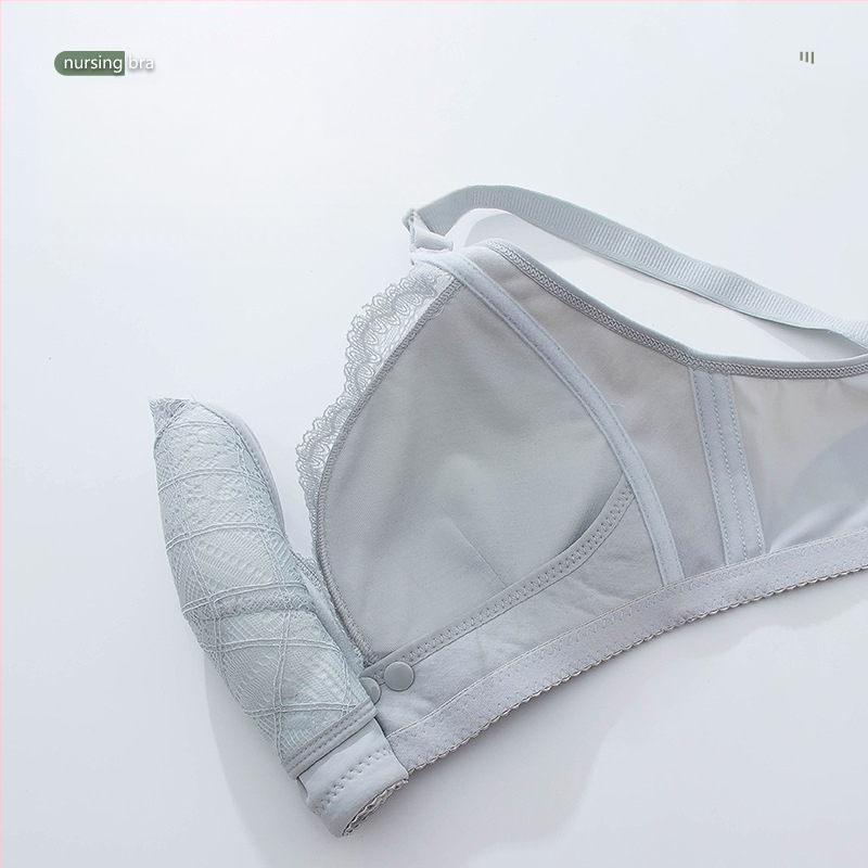 Νέο σουτιέν θηλασμού Push-up αντι-χαλάρωσης Εγκυμοσύνη Ειδικό σουτιέν θηλασμού Λεπτό σουτιέν από καθαρό βαμβάκι