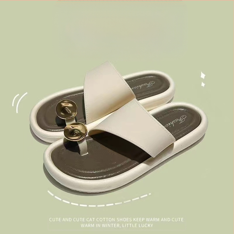 Női nyári divatos flip-flopok, felsőruházat, 2024, új, mindenhez illő, alkalmi, lapos, strandflip-flopok, csúcskategóriás szandálok