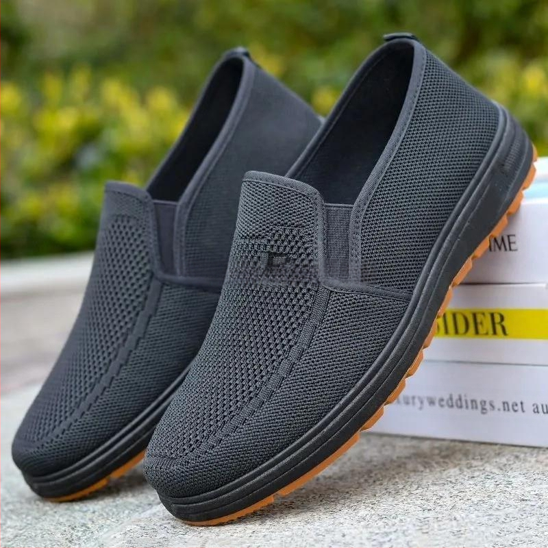 Cīpslas apakšdaļa Jauni, veci Pekinas auduma apavi ar biezu apakšdaļu, lidojoši, austi ikdienas cīpslas apakšdaļas apavi, nodilumizturīgi, neslīdoši apavi pusmūža un vecāka gadagājuma cilvēkiem