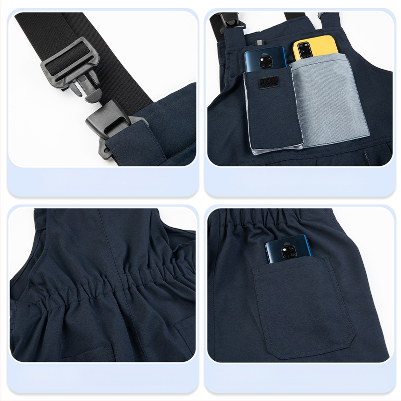 Piiriülesed kolmemõõtmelised suurte taskutega kombinesoonid, eritellimusel trükitud värvisobitavad mitme taskuga kombinesoonid, tehaseriided, töökaitseriietus