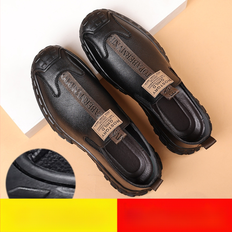 Tavaszi bőrcipők férfi 2024 tavaszi és őszi üzleti divat alkalmi viselet férfi bőrcipők Külkereskedelmi brit stílusú platform férfi cipők