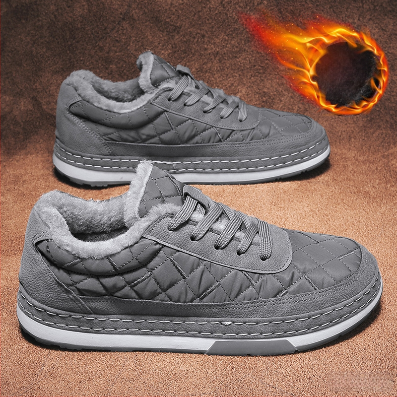 Talvised uued meeste kingad, fliisvoodriga, soojad, moetrendi meeste puuvillased kingad, polsterdatud madala säärega brokaadist lumesaapad