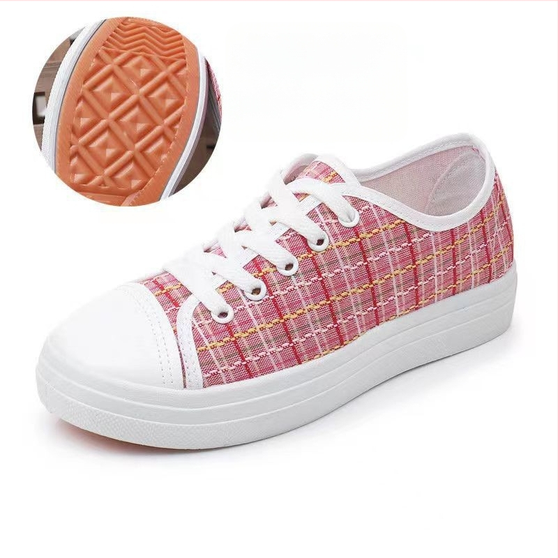 Pantofi de damă din denim, cu talpă groasă și slip-on, pentru studente, de primăvară și de vară