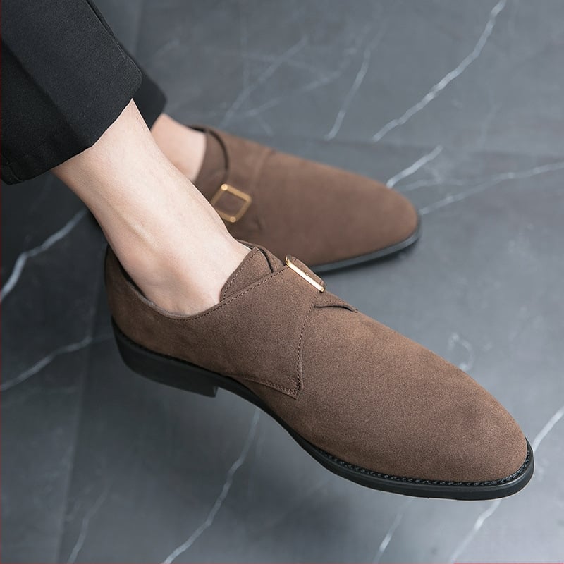 Tavaszi és őszi matt bőr velúr alkalmi bőrcipők brit divatos cipők hegyes orrú bebújós stylist cipők Cuiwei