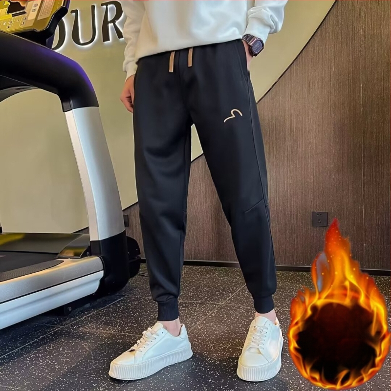 Trendi márkájú férfi laza nadrág Trendi márkájú kilencpontos Harlan lábú sportnadrág 2024 Új tavaszi és őszi varrásos hétköznapi nadrág