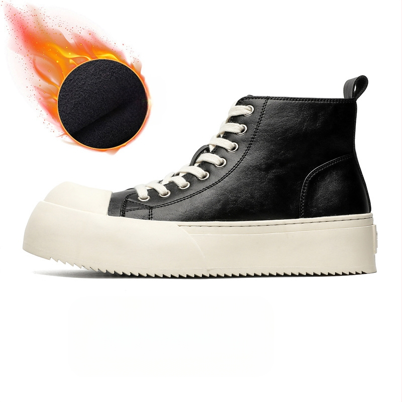 Sügis 2024 uued vabaajajalatsid naistele mustad paksu tallaga suurendatud peaga Derby kingad 55426-J