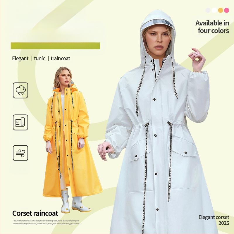 Bezmaksas piegāde Elektriskais velosipēds Pieaugušajiem Liels Vienreizējs Garš Pilna Ķermeņa Lietus Necaurlaidīgs Pārrobežu Lietusmētelis