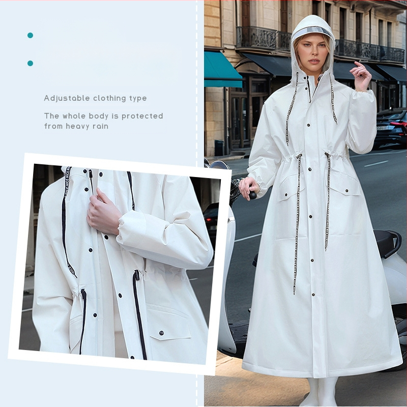 Bezmaksas piegāde Elektriskais velosipēds Pieaugušajiem Liels Vienreizējs Garš Pilna Ķermeņa Lietus Necaurlaidīgs Pārrobežu Lietusmētelis