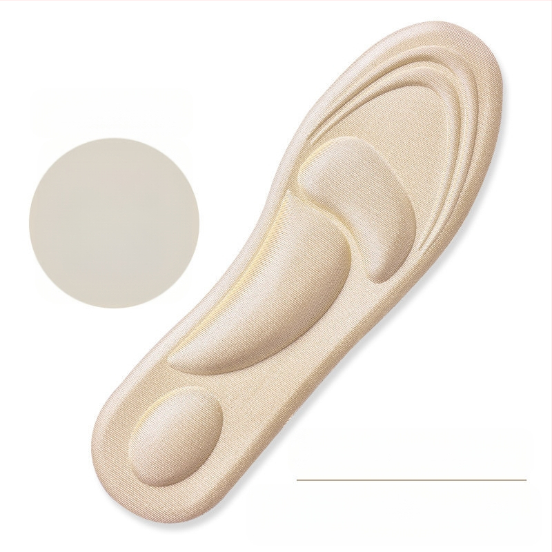 4D sisetallad naistele, kes ei väsi pärast pikka seismist, higi imavad, hingavad, paksendatud, lööke neelavad, ülipehmed kõrge kontsaga kingad, poole suurusega padjad, kontsakleebised