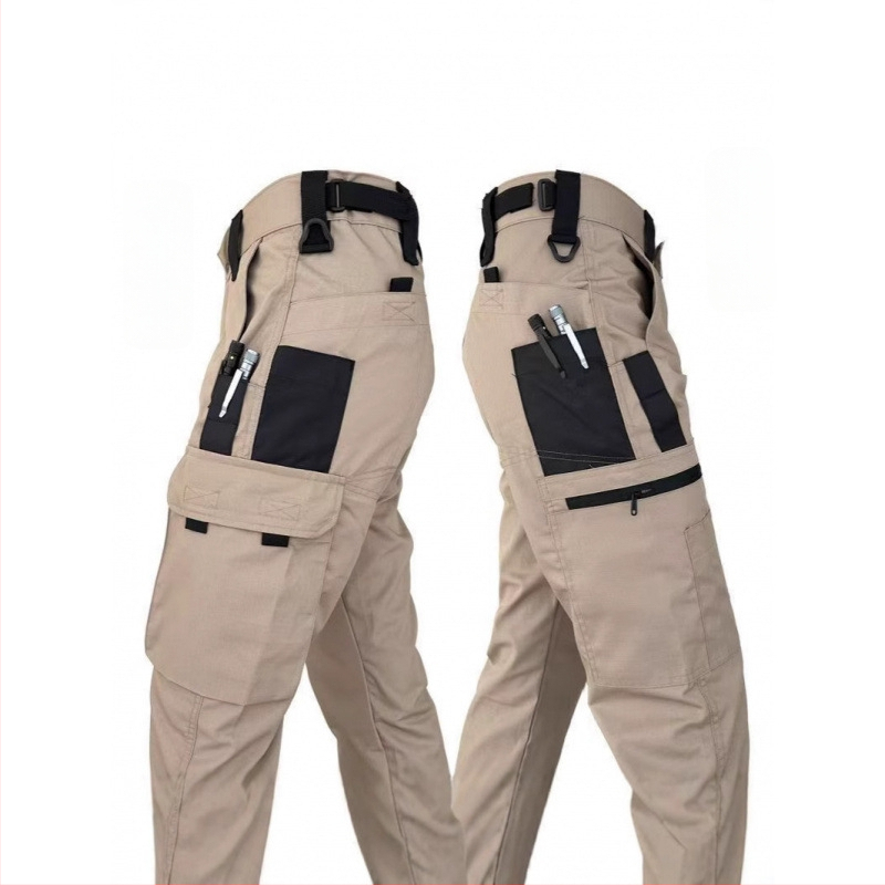 2025. aasta õues kasutatavad taktikalised kulumiskindlad veekindlad kraanapüksid, mitme taskuga Ameerika kevad- ja sügispüksid, uued piiriülesed püksid meestele ja naistele