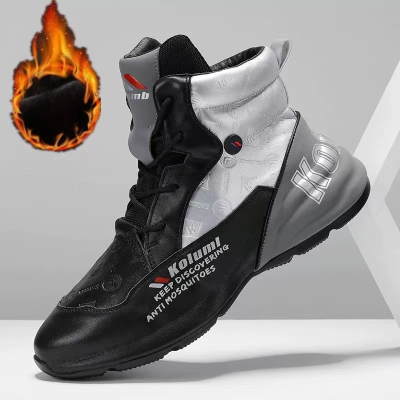 Meeste sügis- ja talvejalatsid 2024 uued fliisvoodriga paksud noorte soojad puuvillased kingad meeste kõrged valged tossud