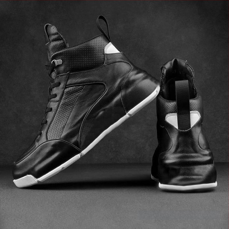 Vīriešu apavi 2025. gada jaunā pavasara īstas ādas universālie apavi vīriešu mīksta zole moderni augstpapēžu sporta ikdienas ādas apavi vīriešiem