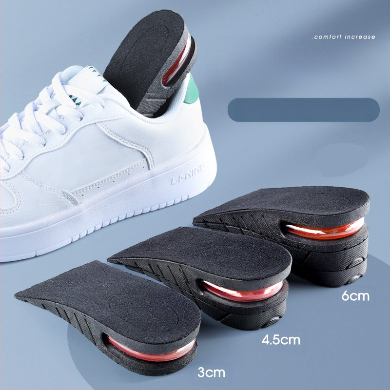 Sisemine kõrgendatud sisetald meestele ja naistele Nähtamatu spordiala pehme põhi Mugav lööke neelav õhkpadi Kõrgendav matt Täispadi Superpehme kõrgendav sisetald